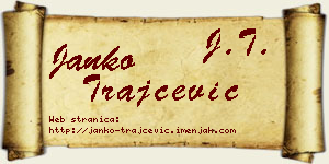 Janko Trajčević vizit kartica
